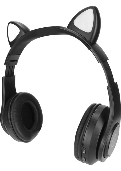 B39 Kedi Kulaklı Bluetooth Kulaklık Sevimli Ayarlanabilir Bas Taşınabilir Kablosuz Bluetooth Kulaklık Ses Kablosu ile Çocuklar Için (Siyah) (Yurt Dışından) modelleri