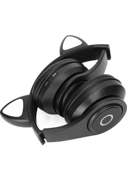 B39 Kedi Kulaklı Bluetooth Kulaklık Sevimli Ayarlanabilir Bas Taşınabilir Kablosuz Bluetooth Kulaklık Ses Kablosu ile Çocuklar Için (Siyah) (Yurt Dışından) indirimleri