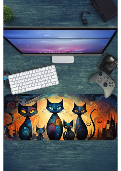 Gaming Oyuncu Xl Mouse Pad Kaydırmaz Dikişli Mousepad 80X30 cm