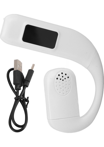 Bluetooth 5.5 Kulaklık Tek Kulak Gürültü Önleyici Kablosuz Kulaklık Döndürülebilir Mikrofon Pil Göstergeli Açık Hava Sporları Için Beyaz (Yurt Dışından)
