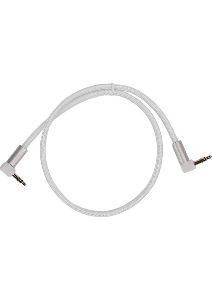 3.5mm Ses Kablosu 90 Derece Sağ Açı Stereo Yardımcı Kablo Kulaklık Tabletler Hoparlörler Cep Telefonu Tv DVD 1m (Yurt Dışından)