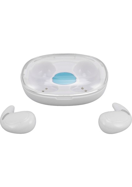Yan Uyuyanlar Için Kablosuz Uyku Kulaklıkları Bluetooth 5.3 Yüksek Sadakat LED Ekran Akıllı Dokunmatik Kontrol Uyku Kulaklıkları Beyaz (Yurt Dışından)