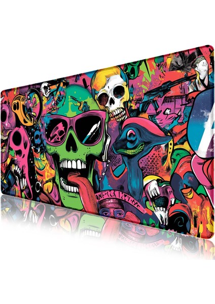 Gaming Oyuncu Xl Mouse Pad Kaydırmaz Dikişli Mousepad 80X30 cm