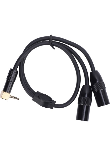 3,5 Mm'den Çift Xlr Erkek Y Ayırıcı Kablo 1/8 Stereo 3 Pin 0,5 M Mikrofon Hoparlör Sahne Dj Için (Yurt Dışından)
