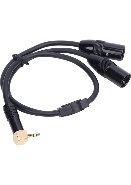 3,5 Mm'den Çift Xlr Erkek Y Ayırıcı Kablo 1/8 Stereo 3 Pin 0,5 M Mikrofon Hoparlör Sahne Dj Için (Yurt Dışından)
