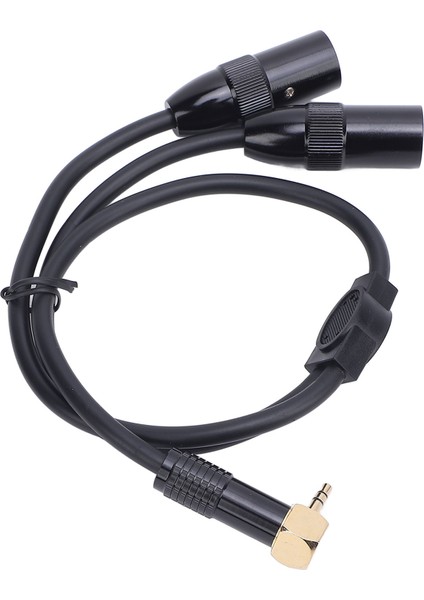 3,5 Mm'den Çift Xlr Erkek Y Ayırıcı Kablo 1/8 Stereo 3 Pin 0,5 M Mikrofon Hoparlör Sahne Dj Için (Yurt Dışından)