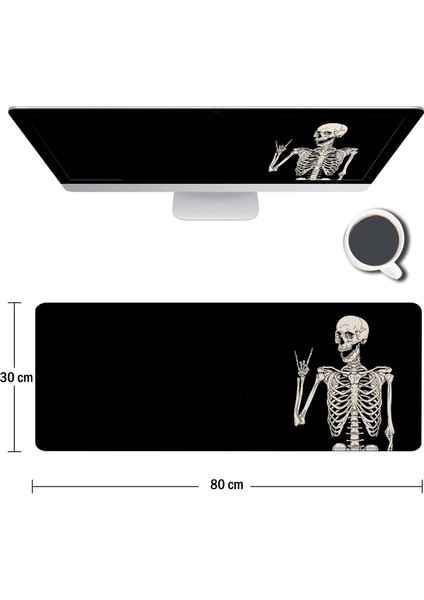 Gaming Oyuncu Xl Mouse Pad Kaydırmaz Dikişli Mousepad 80X30 cm
