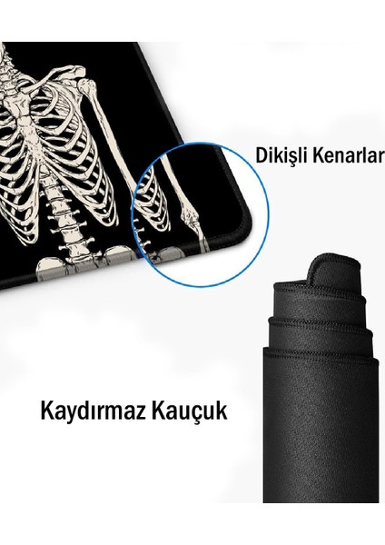 Gaming Oyuncu Xl Mouse Pad Kaydırmaz Dikişli Mousepad 80X30 cm