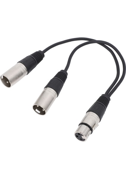 Xlr Ayırıcı Kablo 3pin Xlr Dişi - Çift Xlr Erkek Y Kablosu Tak ve Çalıştır Stüdyo Sahne Mikseri Amplifikatörleri Için 1 Adet (Yurt Dışından) modelleri