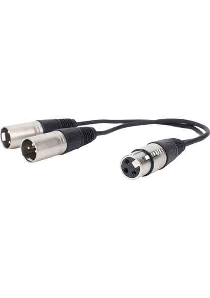 Xlr Ayırıcı Kablo 3pin Xlr Dişi - Çift Xlr Erkek Y Kablosu Tak ve Çalıştır Stüdyo Sahne Mikseri Amplifikatörleri Için 1 Adet (Yurt Dışından) fırsatları