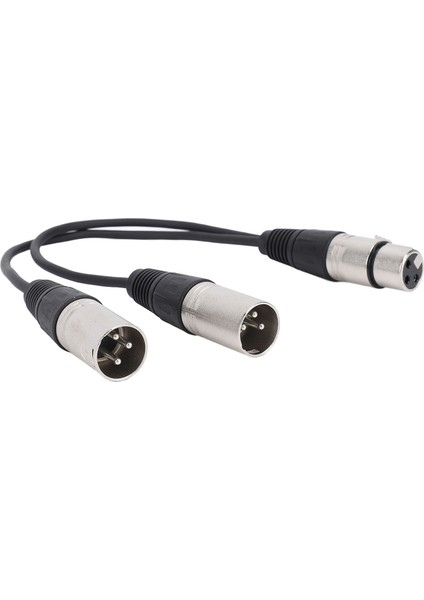 Xlr Ayırıcı Kablo 3pin Xlr Dişi - Çift Xlr Erkek Y Kablosu Tak ve Çalıştır Stüdyo Sahne Mikseri Amplifikatörleri Için 1 Adet (Yurt Dışından) indirimleri