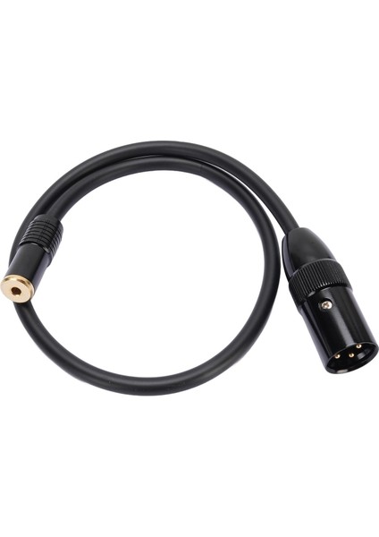 3,5 mm Dişi - Xlr Erkek Adaptör Kablosu 24 Ayar Altın Kaplama Konnektör Çinko Alaşımlı Muhafaza 1/8 Inç - Xlr Kablo Mikrofon Hoparlör Telefon Tablet Için (Yurt Dışından)