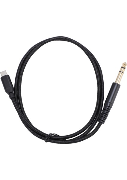 USB C - 6,35 mm Erkek Kablo Tip C - 1/4 Inç Yardımcı Jak Stereo Sesli Adaptör Kablosu Amplifikatör Mikser Hoparlör Için 1m / 3,3 Ft (Yurt Dışından)