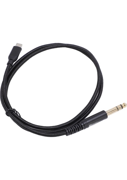 USB C - 6,35 mm Erkek Kablo Tip C - 1/4 Inç Yardımcı Jak Stereo Sesli Adaptör Kablosu Amplifikatör Mikser Hoparlör Için 1m / 3,3 Ft (Yurt Dışından) indirimleri
