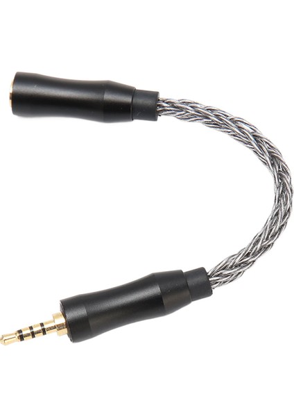 3,5 mm Ila 2,5 mm Ses Kablosu Dişi - Erkek Tek Kristal Bakır Çekirdek 8 Tel Kayıpsız Ses Kulaklık Adaptör Kablosu 5,5 Inç Soğuk Gri (Yurt Dışından)