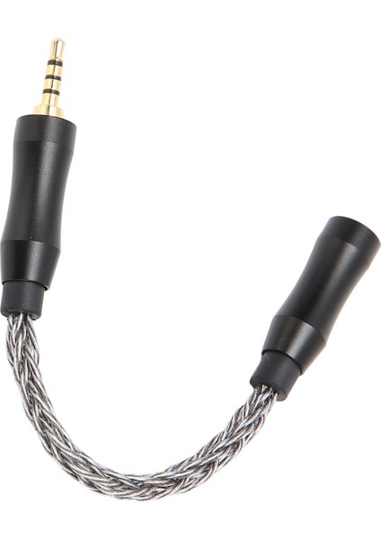 3,5 mm Ila 2,5 mm Ses Kablosu Dişi - Erkek Tek Kristal Bakır Çekirdek 8 Tel Kayıpsız Ses Kulaklık Adaptör Kablosu 5,5 Inç Soğuk Gri (Yurt Dışından)