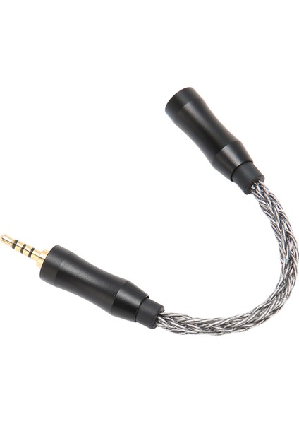 3,5 mm Ila 2,5 mm Ses Kablosu Dişi - Erkek Tek Kristal Bakır Çekirdek 8 Tel Kayıpsız Ses Kulaklık Adaptör Kablosu 5,5 Inç Soğuk Gri (Yurt Dışından)