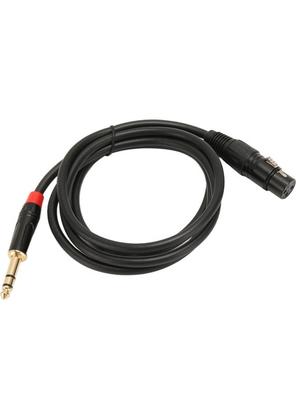 Xlr Dişi - 6.35MM Kablo Düşük Gürültülü Girişimi Önleyen Xlr - 1/4in Ses Kablosu Mikrofon Mikseri Için 4.9ft (Yurt Dışından)