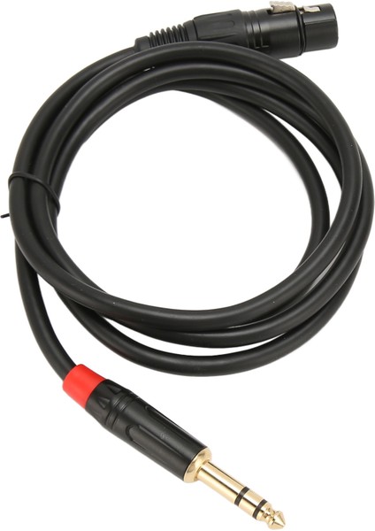 Xlr Dişi - 6.35MM Kablo Düşük Gürültülü Girişimi Önleyen Xlr - 1/4in Ses Kablosu Mikrofon Mikseri Için 4.9ft (Yurt Dışından)