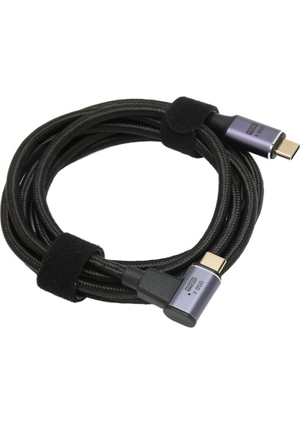 USB C - USB C Kablosu Çok Işlevli 8k 60Hz Yüksek Hızlı 20GBPS Pd 100W Hızlı Şarj USB 4.0 Manyetik Veri Kablosu 78,7 Inç Yan Dirsek (Yurt Dışından) indirimleri