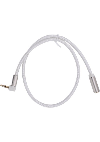 Uzatma Ses Kablosu 3.5mm Dik Açı Adaptörü Erkekten Dişi Stereo Ses Kablosu Kulaklık Tablet Hoparlör Amplifikatör Için 0.5m / 1.6ft (Yurt Dışından)