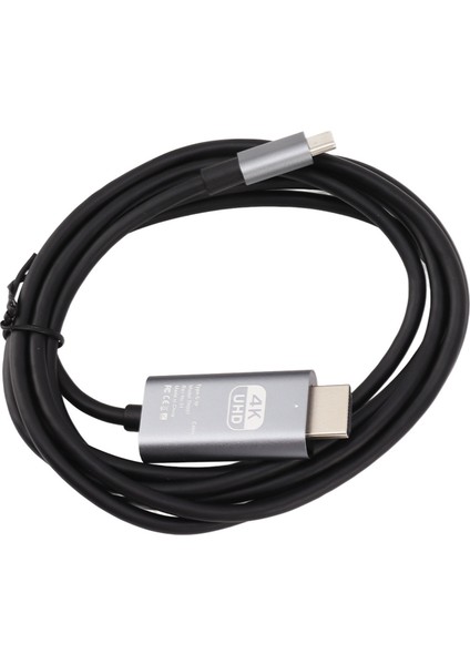 Type C - Hd Multimedya Arayüz Kablosu 4K 30Hz Tak ve Çalıştır UHD USB C - Hd Multimedya Arayüz Adaptör Kablosu (Yurt Dışından)