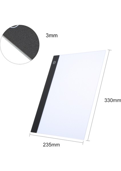 Kademesiz Kısılabilir Parlaklık Ayarlanabilir LED Grafik Tablet Yazma Boyama Işık Kutusu Izleme Tahtası Kopyalama Pedleri Dijital Çizim Tableti Artcraft A4 Kopyalama Masası LED Panosu (Yurt Dışından) fırsatları