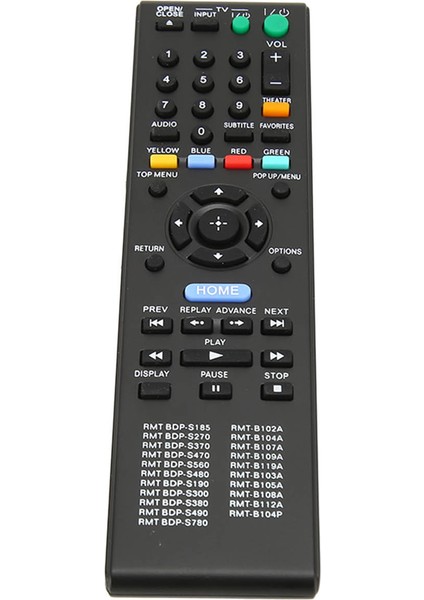 Oynatıcı Uzaktan Kumandası Kolay Erişilebilir Abs Çok Fonksiyonlu DVD Uzaktan Kumandası Rmt Bdp S185 Rmt Rmt B102A Bdp S470 (Yurt Dışından) indirimleri