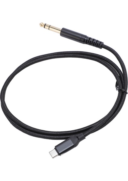 USB C - 6,35 mm Erkek Kablo Tip C - 1/4 Inç Yardımcı Jak Stereo Sesli Adaptör Kablosu Amplifikatör Mikser Hoparlör Için 2m / 6,6ft (Yurt Dışından) modelleri