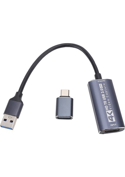 USB 3.0 Video Yakalama Kartı Hd Multimedya Arayüzü USB C Video Yakalama Adaptörü Oyun Canlı Yayın Kaydı Için Cihaz (Yurt Dışından)