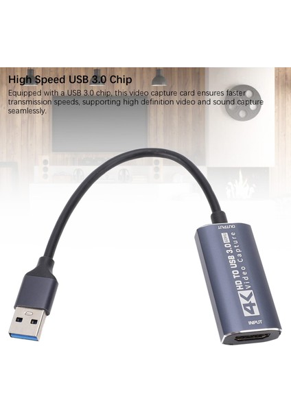 USB 3.0 Video Yakalama Kartı Hd Multimedya Arayüzü USB C Video Yakalama Adaptörü Oyun Canlı Yayın Kaydı Için Cihaz (Yurt Dışından) modelleri
