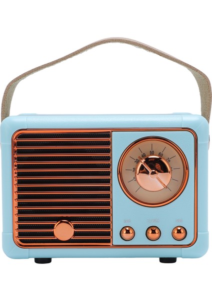 Vintage Bt Hoparlör Kablosuz Telefon Bağlantısı Taşınabilir Hoparlör Ev Toplantısı Açık Hava Yürüyüşü HM11 Mavi (Yurt Dışından) fiyatları