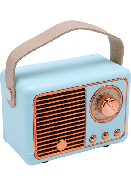 Vintage Bt Hoparlör Kablosuz Telefon Bağlantısı Taşınabilir Hoparlör Ev Toplantısı Açık Hava Yürüyüşü HM11 Mavi (Yurt Dışından) indirimleri