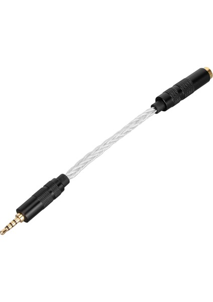 4.4mm - 2.5mm Ses Kablosu Profesyonel Dişi - Erkek Kulaklık Adaptör Kablosu 2.5mm Dengeli Portlu Ses Çalarlar Için Gümüş (Yurt Dışından)