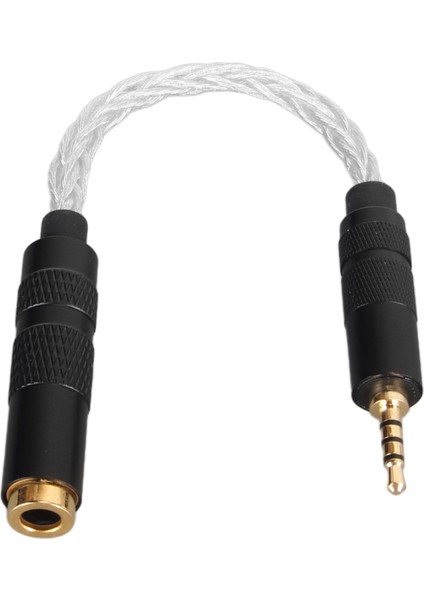 4.4mm - 2.5mm Ses Kablosu Profesyonel Dişi - Erkek Kulaklık Adaptör Kablosu 2.5mm Dengeli Portlu Ses Çalarlar Için Gümüş (Yurt Dışından)