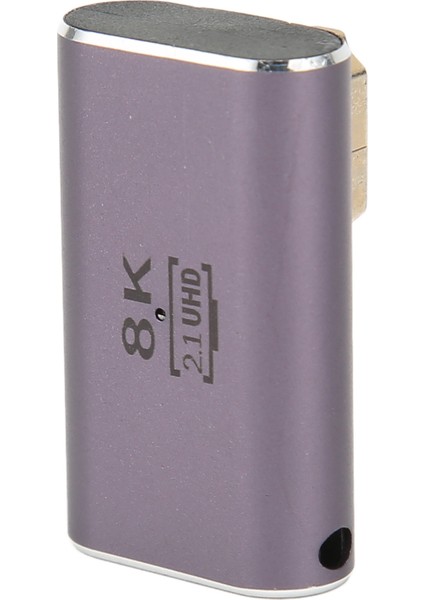 Hd Multimedya Arayüzü Erkek - Dişi Adaptör Dik Açı 2.1 8k 60Hz UHD Video Dönüştürücü Adaptör Gösterge Işıklı (Yurt Dışından)