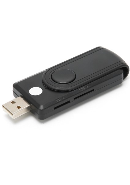 Kart Okuyucu Mini Taşınabilir Akıllı Sd/tf Kimlik Çok Portlu Sım Telefon Kartları Tanıyıcı (Yurt Dışından)