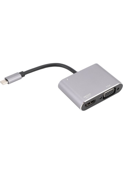 Type C To VGA Usb3.0 Pd Hd Multimedya Arayüz Adaptörü Tak ve Çalıştır Hızlı Şarj 4K Video Dönüştürücü Telefon Tv Bilgisayar Için (Yurt Dışından) fiyatları