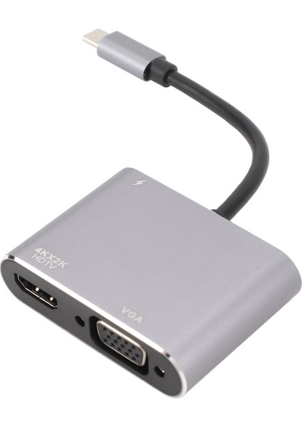 Type C To VGA Usb3.0 Pd Hd Multimedya Arayüz Adaptörü Tak ve Çalıştır Hızlı Şarj 4K Video Dönüştürücü Telefon Tv Bilgisayar Için (Yurt Dışından) fırsatları