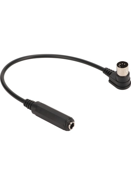 6.35MM - Mıdı 5 Pin Kablo Evrensel 6.35MM Dişi 1/4 Inç - Dın 5 Pin Mıdı Erkek 90 Derece Ses Adaptör Kablosu (Yurt Dışından) fiyatları