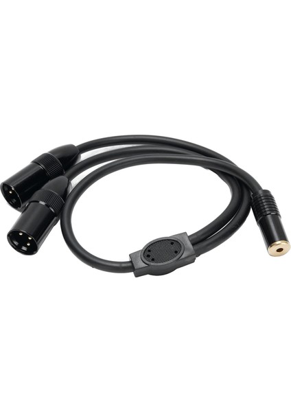 Çift Xlr'den 6.35MM Ayırıcı Kablo 1.6ft Doğru Sinyal Çıkışı 6.35MM Dişi'den Xlr'ye Erkek Stereo Adaptör Kablosu Kamera Kaydedici Mikser Için (Yurt Dışından)