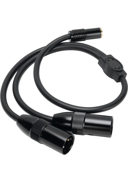 Çift Xlr'den 6.35MM Ayırıcı Kablo 1.6ft Doğru Sinyal Çıkışı 6.35MM Dişi'den Xlr'ye Erkek Stereo Adaptör Kablosu Kamera Kaydedici Mikser Için (Yurt Dışından)