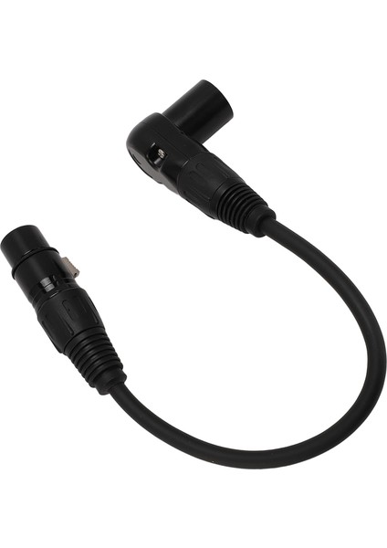 Xlr Mikrofon Uzatma Kablosu Adaptörü 90 Derece Xlr Erkekten Dişiye 3 Pinli Mikrofon Kablosu Hoparlörler Stüdyo Mikserleri Ses Arayüzleri Için 0,3 Metre/ 0,98 Ft (Yurt Dışından)