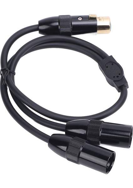 Mikrofon Y Ayırıcı Kablo 1.6ft 3 Pin Çift Dişi Xlr'den Erkek Xlr Ayırıcı Kablo Mikrofon Miks Konsolları Için (Yurt Dışından)