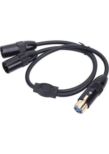 Mikrofon Y Ayırıcı Kablo 1.6ft 3 Pin Çift Dişi Xlr'den Erkek Xlr Ayırıcı Kablo Mikrofon Miks Konsolları Için (Yurt Dışından)