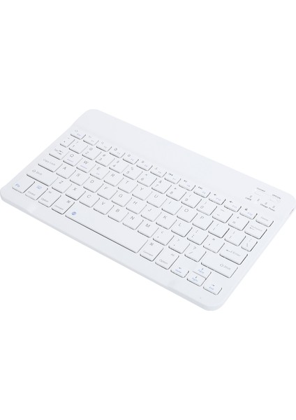 Kablosuz Bluetooth Klavye 10 Inç Hafif Ultrawide Android Için Ios Için Windows Için (Beyaz) (Yurt Dışından)