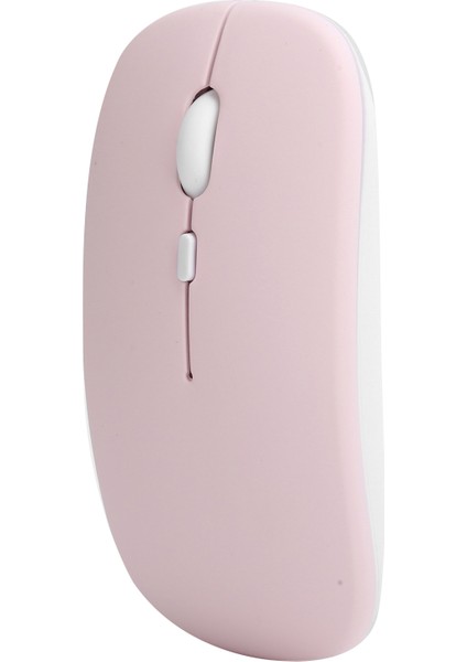 Fare Pembe Kablosuz Bluetooth 5.0 2 Modlu Sessiz Dizüstü Bilgisayar Aksesuarları 2.4ghz (Yurt Dışından)