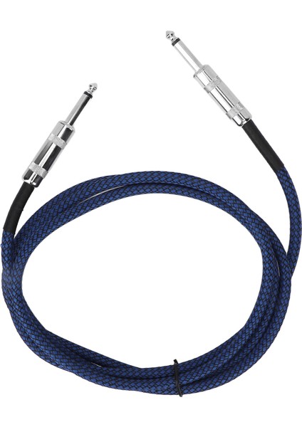 1/4 Inç Kablo Gitar Kablosu Bas Gürültü Azaltma Örgü Korumalı 6.35MM Enstrüman Kablosu Elektrik Gitar Amfisi Için 1.8m/5.9ft (Yurt Dışından)