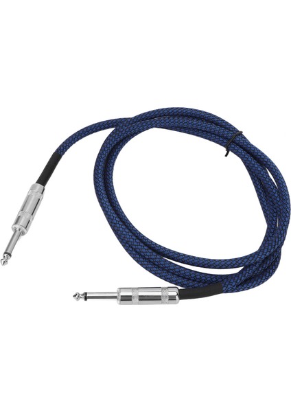 1/4 Inç Kablo Gitar Kablosu Bas Gürültü Azaltma Örgü Korumalı 6.35MM Enstrüman Kablosu Elektrik Gitar Amfisi Için 1.8m/5.9ft (Yurt Dışından) fiyatları
