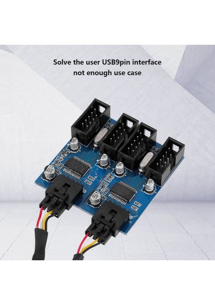 Anakart 9 Pin USB Başlığı Erkek 1 Ila 4 Dişi Uzatma Ayırıcı Kablo USB 9 Pin Konnektör (Yurt Dışından) fırsatları